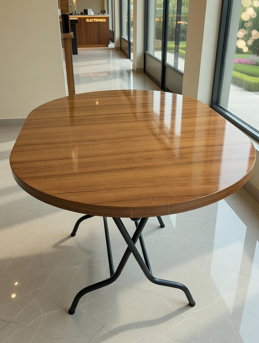 4 Seater Melamine Laminated Dining (Only Table)